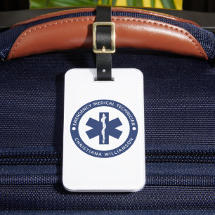Étiquette À Bagage Symbole EMT personnalisé Technicien Médicale d'urg