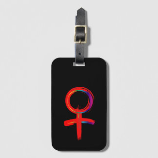 Étiquette À Bagage Symbole féminin universel pour femme
