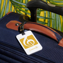 Symbole musical de clé de sol jaune moutarde