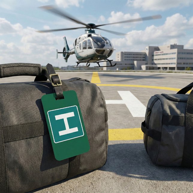 Étiquette À Bagage Symbole routier de l'hôpital Installation Médicale (Créateur téléchargé)