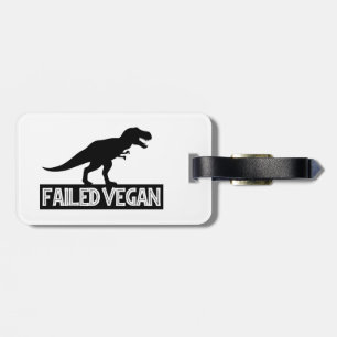 Étiquette À Bagage T-Rex Vegan ayant échoué