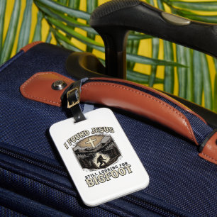 Étiquette À Bagage T-shirt chrétien vintage drôle Jésus Bigfoot