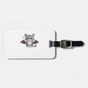 Étiquette À Bagage T-Shirt classique à motif chat chauve-souris brodé