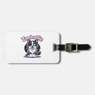 Étiquette À Bagage T-shirt essentiel Border Collie BC Chien Zombie Ha