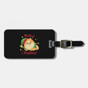 Étiquette À Bagage T-shirt essentiel Pomeranian Noël Joyeux Noël