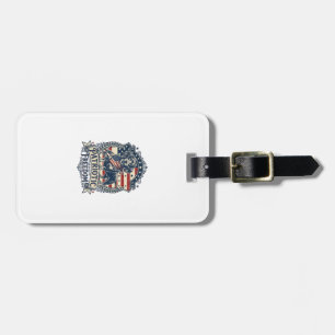 Étiquette À Bagage T-shirt graphique vectoriel de teckel patriotique_