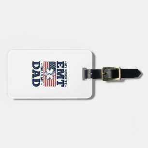Étiquette À Bagage T-shirt vintage patriotique Mon EMT préféré m'appe