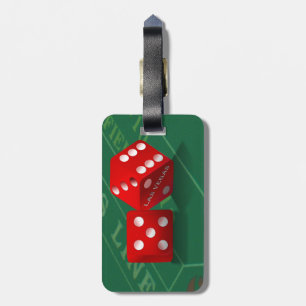 Étiquette À Bagage Table de craps avec dés Las Vegas