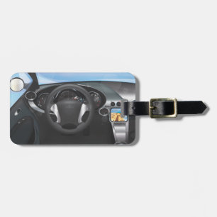 Étiquette À Bagage Tableau de bord de voiture de sport
