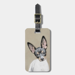 Étiquette À Bagage Tableau Rat Terrier - Cute Original Chien Art