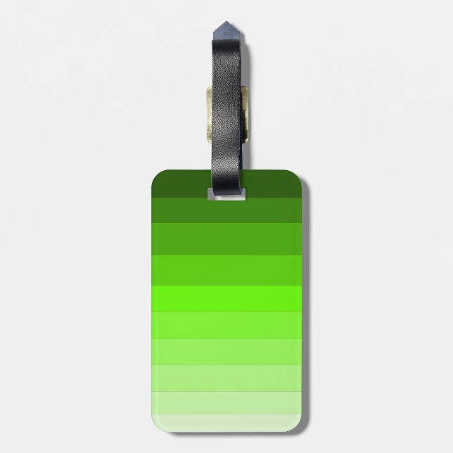 Étiquette À Bagage Tag avec bracelet en cuir (Dos Vertical)