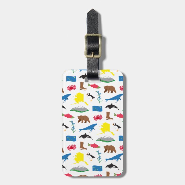 Étiquette À Bagage Tag bagage Alaska (Devant Vertical)