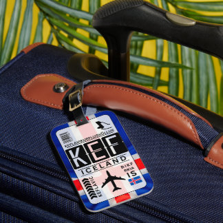 Étiquette À Bagage Tag bagage de l'aéroport Keflavic KEF d'Islande