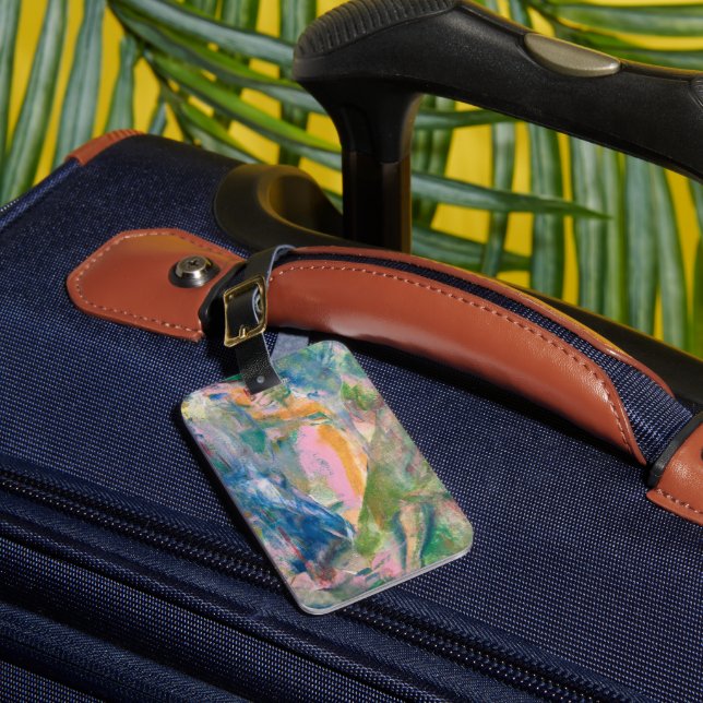 Étiquette À Bagage Tag Boho Rainbow Travel (Insitu Rectoal 1)