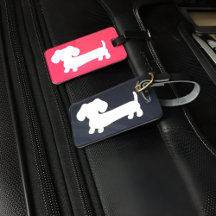 Tag cadeau de sac à bagages de chien de la marine 