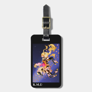 Étiquette À Bagage Tag Cheval Mécanique Steampunk & Lady