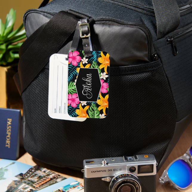 Étiquette À Bagage Tag de bagage Aloha (Recto & Verso)