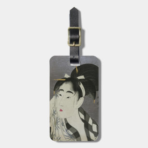 Étiquette À Bagage Tag de bagage Ase O Fuku Onna de Kitagawa Utamaro