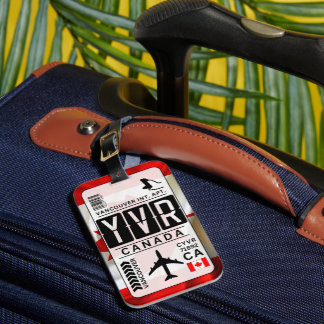 Étiquette À Bagage Tag de bagage de la YVR de Canada Vancouver
