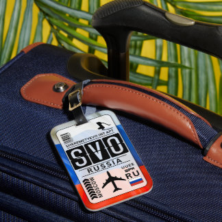 Étiquette À Bagage Tag de bagage de l'aéroport SVO de Moscou