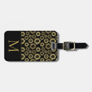 Étiquette À Bagage Tag de bagage de voyage du monogramme initial de l