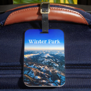 Étiquette À Bagage Tag de bagage du parc d'hiver