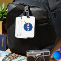 Tag de bagage Iconique de la NASA (blanc de fusée)