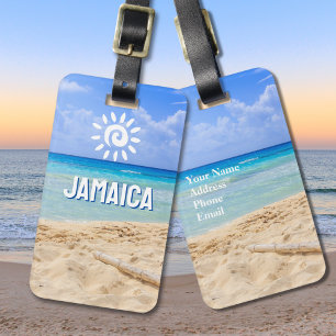 Étiquette À Bagage Tag de bagage Jamaïque photo personnalisée