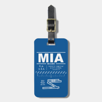 Étiquette À Bagage Tag de bagage MIA de l'aéroport international de M