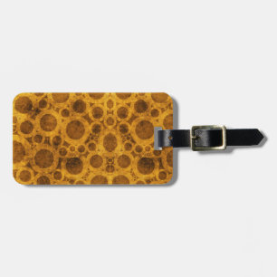Étiquette À Bagage Tag de bagage Motif Brown et Gold Steampunk
