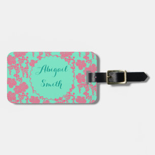 Étiquette À Bagage Tag de bagage personnalisé à motif floral japonais