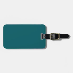Étiquette À Bagage Tag de bagage Turquoise Brown et Aqua à deux tons
