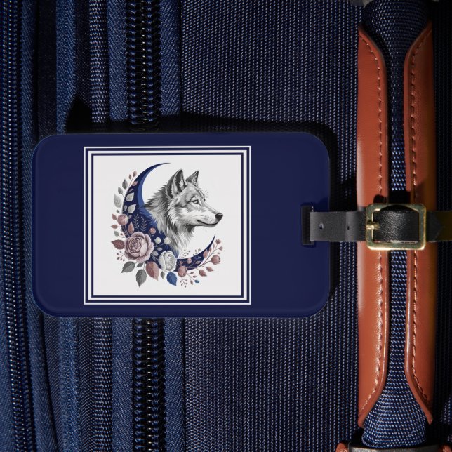 Étiquette À Bagage Tag de bagage Wolf & Moon (Insitu Rectoal 4)
