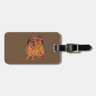 Étiquette À Bagage Tag de chien, Chien Dessin de bagage personnalisé