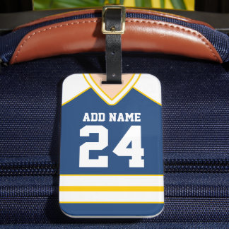 Étiquette À Bagage Tag de sac Hockey Jersey Personnalisé Nom/Numéro