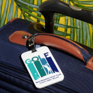 Étiquette À Bagage Tag de valise de femme Golfer
