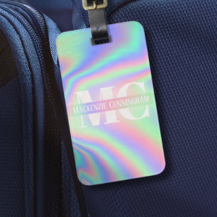 Étiquette À Bagage Tag de valise d'hologramme moderne tendance