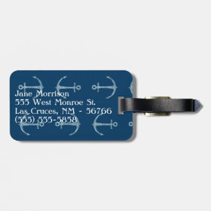 Étiquette À Bagage Tag de voile bateau à Ancres nautiques