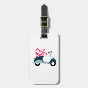 Étiquette À Bagage Tag Scooter Ciao Bella