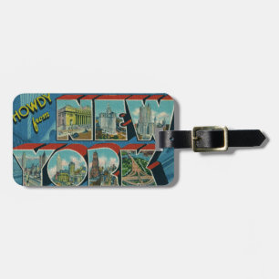 Étiquette À Bagage Tag vintage Howdy de New York Luggage