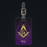 Étiquette À Bagage Tags de bagage maçonnique Grand Lodge | Freemason<br><div class="desc">Vous cherchez quelque chose de spécial pour vous-même ou un frère affilié au Grand Lodge masonic ? Des étiquettes de bagages maçonniques personnalisées font de grands cadeaux - même pour vos agents au Grand Lodge Communication! Modifiez facilement les initiales de ces étiquettes de bagages monogrammes, et modifiez les informations de...</div>