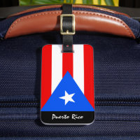 Tags des bagages Porto Rico patriotique, drapeau P