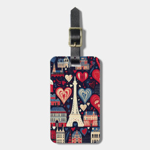 Étiquette À Bagage Tags Français Paris Bagages