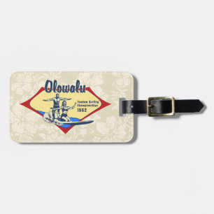 Étiquette À Bagage Tandem surfant les étiquettes hawaïennes de bagage