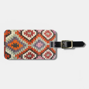Étiquette À Bagage Tapis kilim persan turc antique oriental
