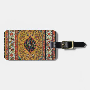 Étiquette À Bagage Tapis Persan Ancien Élégant Design