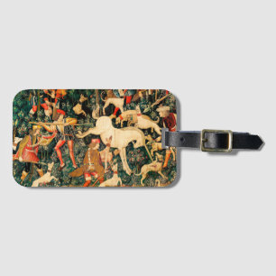 Étiquette À Bagage Tapisseries de licorne Classique médiéval défend l