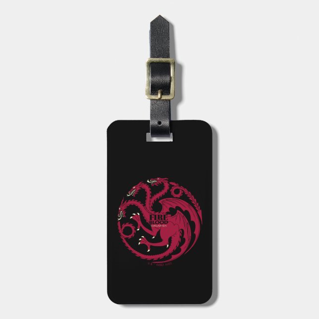 Étiquette À Bagage Targaryen Sigil - Fire & Blood (Devant Vertical)