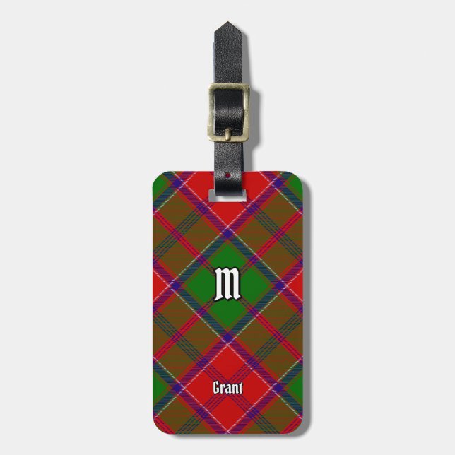 Étiquette À Bagage Tartan Clan Grant (Devant Vertical)