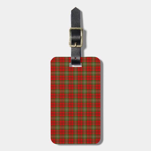 Étiquette À Bagage Tartan de Scott de clan (Devant Vertical)
